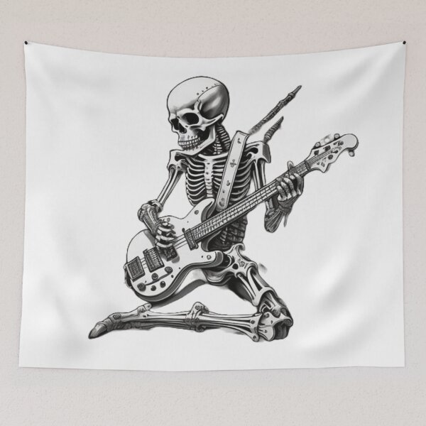 Item preview, Skeleton Rock Show #2 (No Background) designed and sold by WitchsHatStudio.