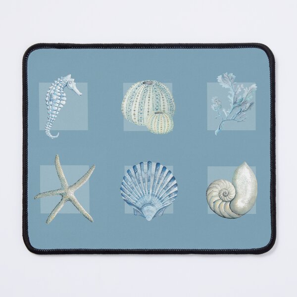 Item preview, Coastal collection in mid blue designed and sold by LisaLeQuelenec.