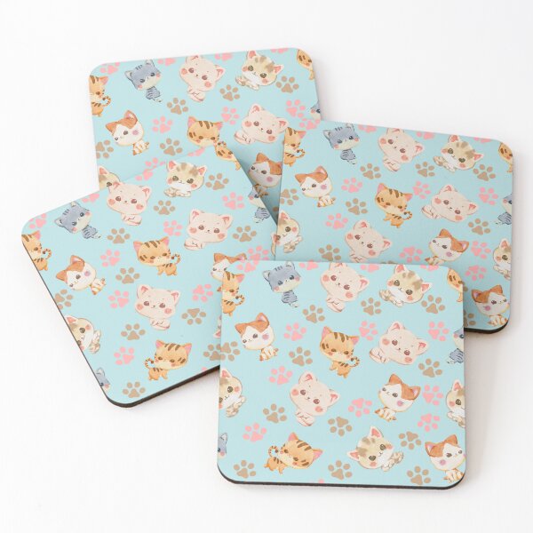 Item preview, wattercolor cats pattern designed and sold by FalconFeatherDn.