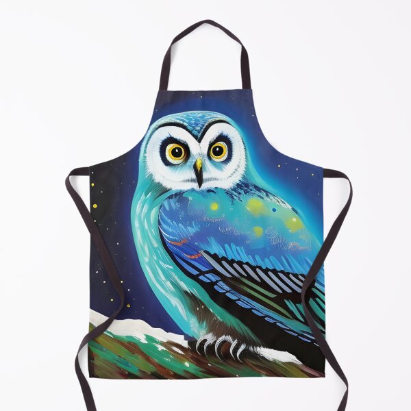Item preview, Glowing Blue Owl, Ai Generated Art designed and sold by ACC .