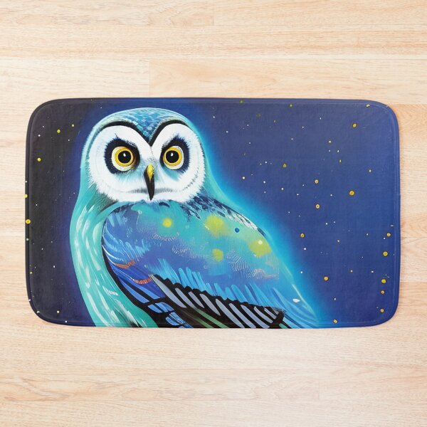 Item preview, Glowing Blue Owl, Ai Generated Art  designed and sold by ACC .