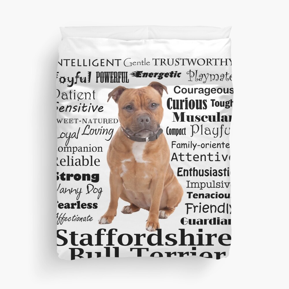 my staffies side duvet