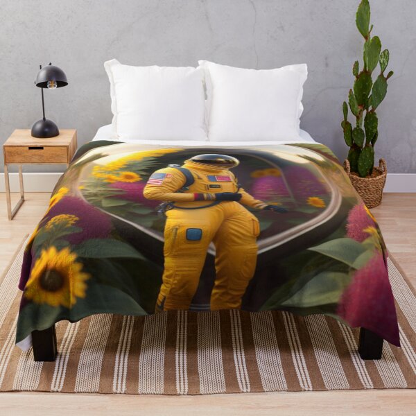 Item preview, Astronaut landed in a sunflower garden designed and sold by Magical-bear.