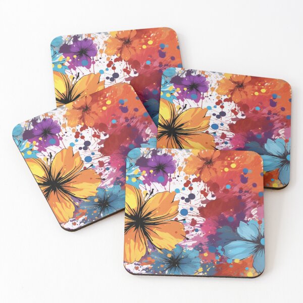 Item preview, Beautiful Ink washed Floral Splatter Pattern   designed and sold by Gypsykiss.