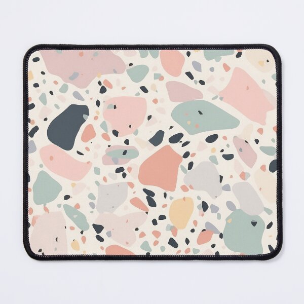 Item preview, Terrazzo Vintage Pastel Pink green blue yellow pattern - marble terrazzo pink and green designed and sold by Sara-Design2.