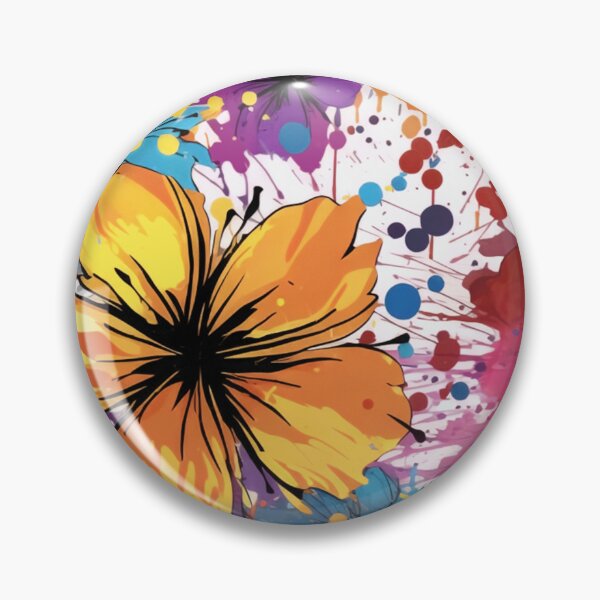 Artikelvorschau, Wunderschönes mit Tinte gewaschenes Blumenspritzermuster entworfen und verkauft von Gypsykiss.