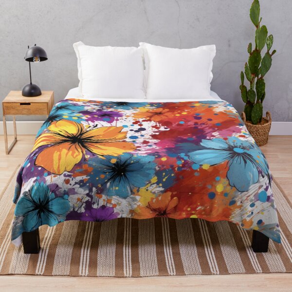 Item preview, Beautiful Ink washed Floral Splatter Pattern designed and sold by Gypsykiss.