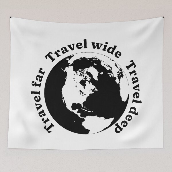 Item preview, Travel far Travel wide Travel deep designed and sold by FieldScent.