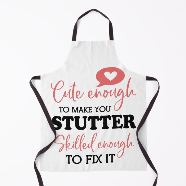 Item preview, SLP Cute Enough To Make You Stutter Speech Language Pathologist Gifts For Women Men, Speech Pathology Week Appreciation Gifts For Speech Therapist, SLPA designed and sold by medroc.