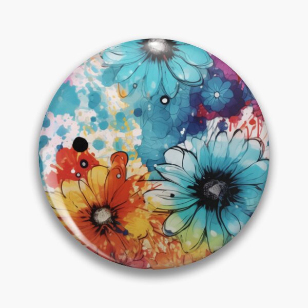Item preview, Beautiful Ink washed Floral Splatter Pattern 2 designed and sold by Gypsykiss.