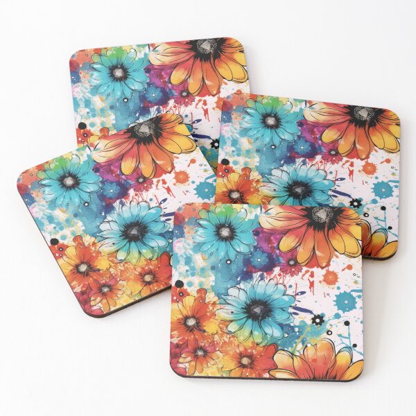 Item preview, Beautiful Ink washed Floral Splatter Pattern 2 designed and sold by Gypsykiss.