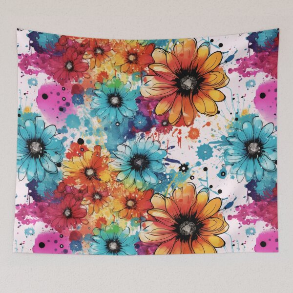 Item preview, Beautiful Ink washed Floral Splatter Pattern 2 designed and sold by Gypsykiss.