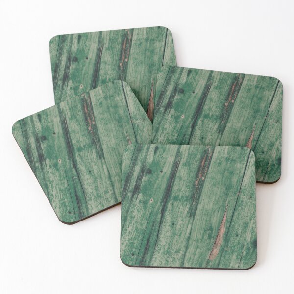 Item preview, Green Shabby Wood Diagonal Planks Pattern designed and sold by Sturdust.