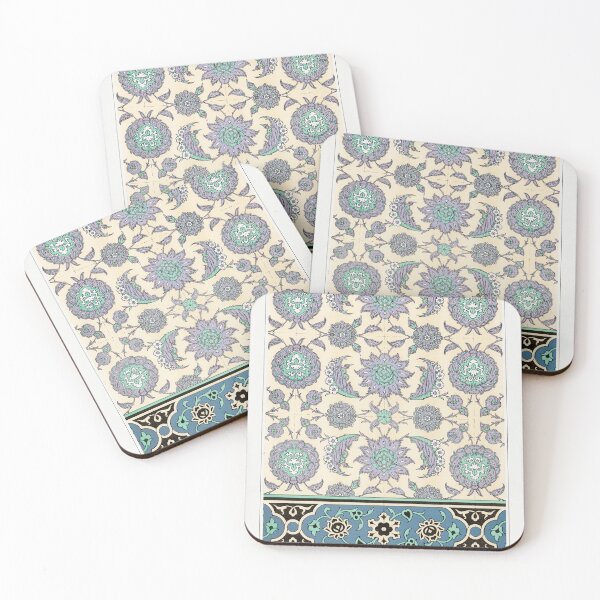 Item preview, Arabic Decorative Flower Pattern from Emile Prisse d'Avennes art book designed and sold by Vintage-TM.