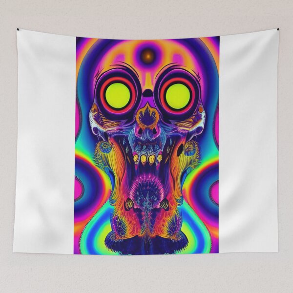 Item preview, Neon skull designed and sold by Stitch05.