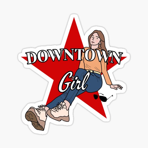 Downtown Girl Stickers Downtown Girl Aesthetic Vinyl Laptop - Temu