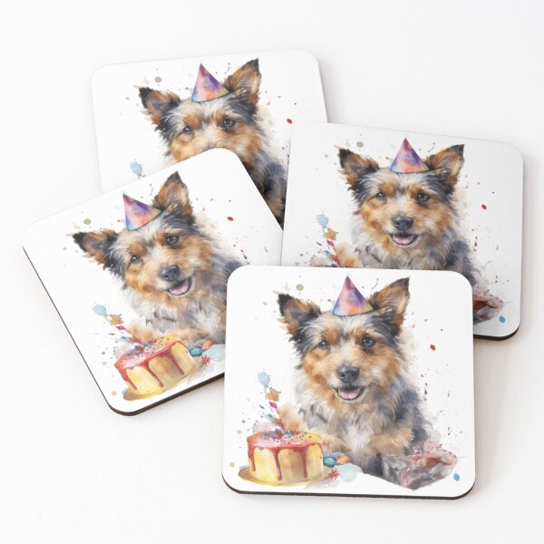 Item preview, dog watercolor painting 1 party designed and sold by jessagirl.