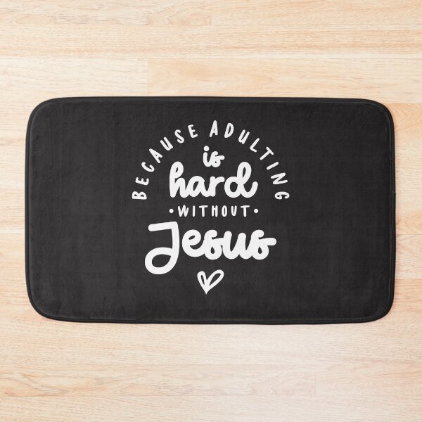 Item preview, Because Adulting Is Hard Without Jesus  designed and sold by cidolopez.