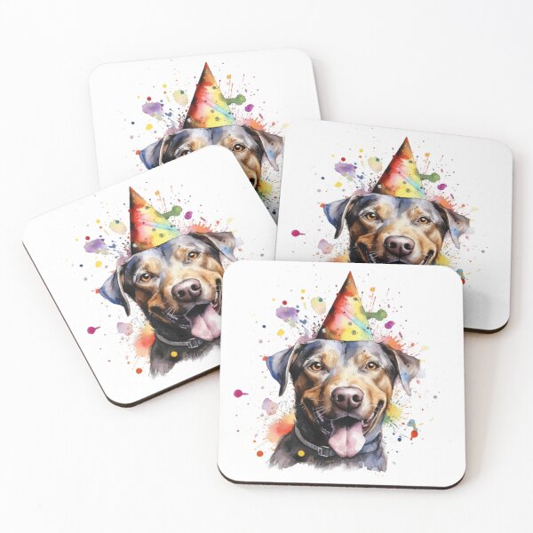 Item preview, dog watercolor painting 2 party designed and sold by jessagirl.