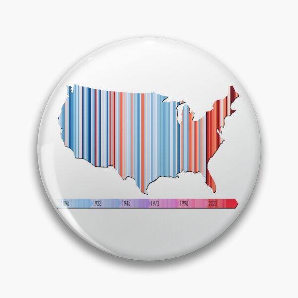 Item preview, Warming stripe USA Map designed and sold by Spyinthesky.
