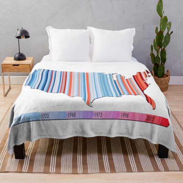 Item preview, Warming stripe USA Map designed and sold by Spyinthesky.