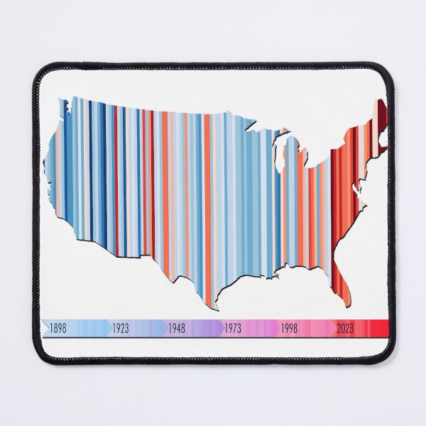 Item preview, Warming stripe USA Map designed and sold by Spyinthesky.
