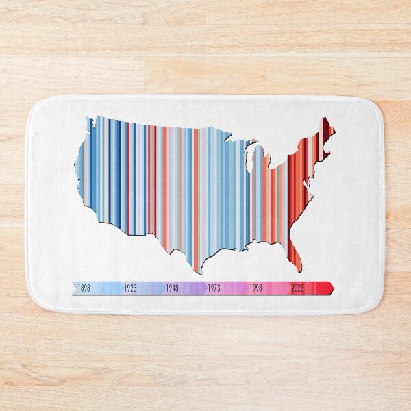 Item preview, Warming stripe USA Map designed and sold by Spyinthesky.