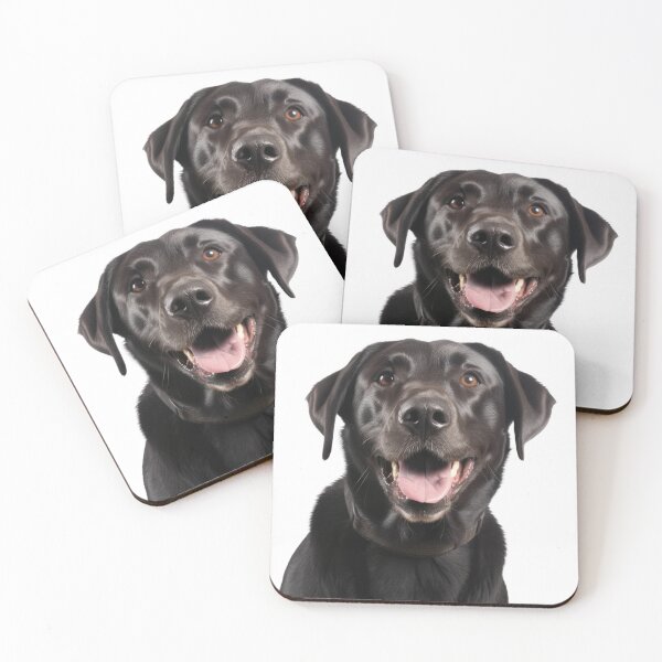 Item preview, A happy black Labrador Retriever designed and sold by PicPoint.