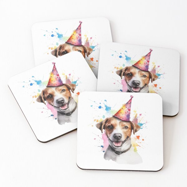 Item preview, dog watercolor painting 3 party designed and sold by jessagirl.