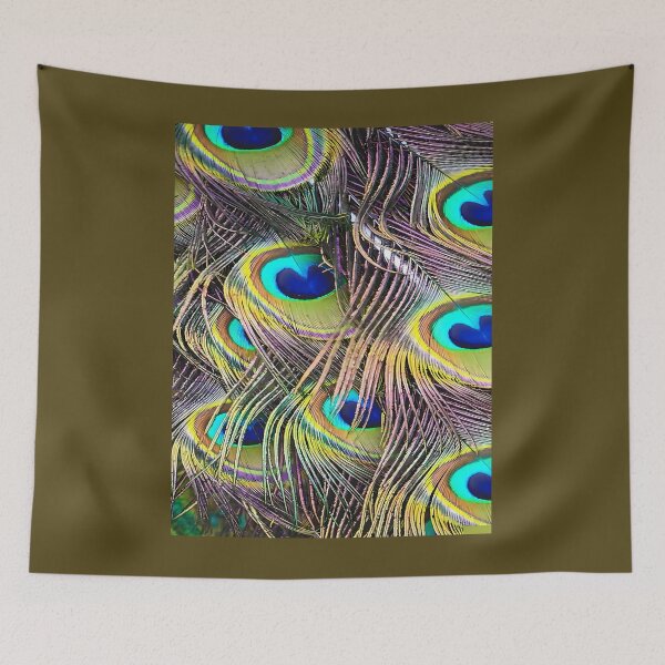 Item preview, Brilliant Peacock Feathers Throw Pillow 	 designed and sold by wabwstumgi72.