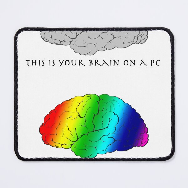 Item preview, Brain on a Mac designed and sold by ely-brittaney.