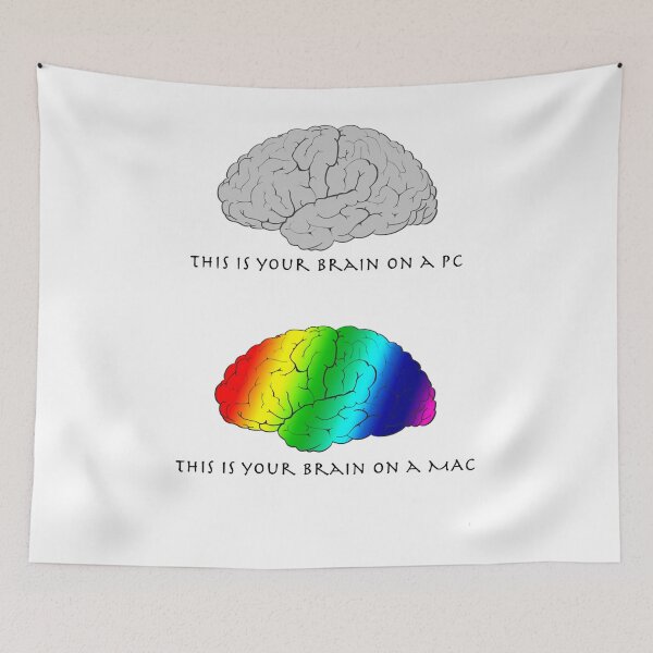 Item preview, Brain on a Mac designed and sold by ely-brittaney.