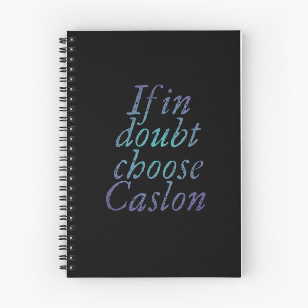 Item preview, If in doubt use Caslon. v.2 designed and sold by x1brett.