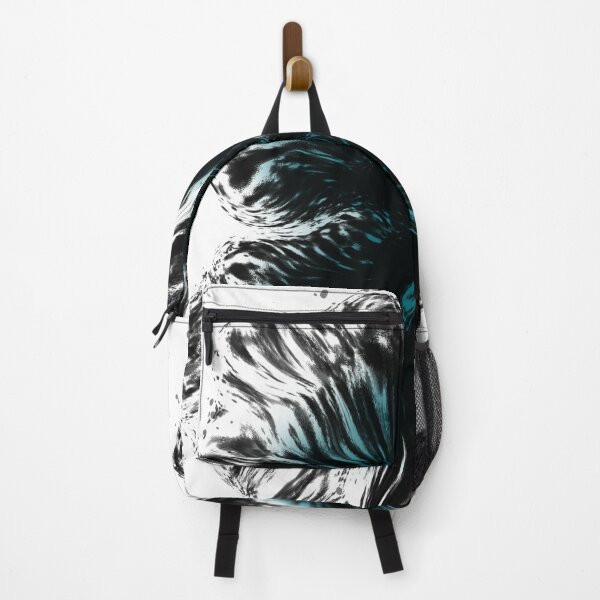 Item preview, Fantasy Flowers digital artwork in Teal, Black, and White designed and sold by LAEC-Shop.