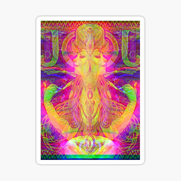 Alphonse Mucha Remixed 05 Sticker