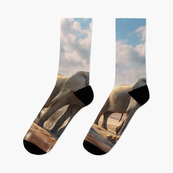 Item preview, A group of elephants next to water designed and sold by isBotStore.