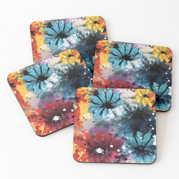 Item preview, Beautiful Ink washed Floral Splatter Pattern 4 designed and sold by Gypsykiss.