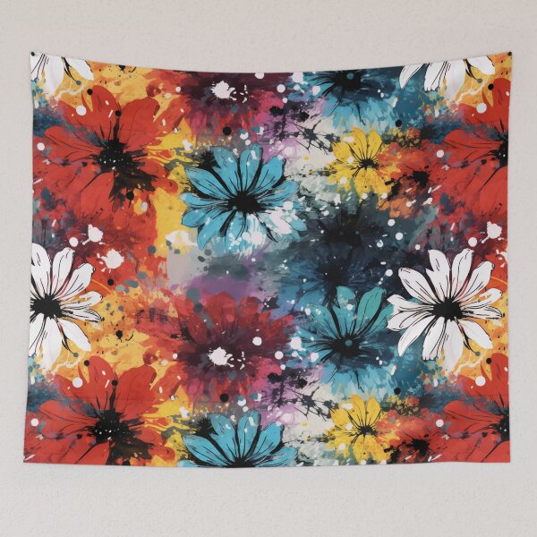 Item preview, Beautiful Ink washed Floral Splatter Pattern 4 designed and sold by Gypsykiss.