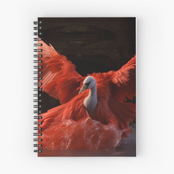 Item preview, A red swan in the water designed and sold by isBotStore.