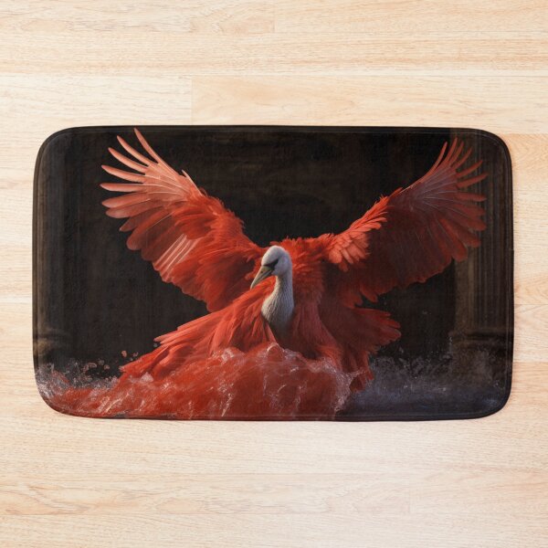 Item preview, A red swan in the water designed and sold by isBotStore.