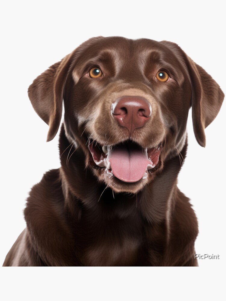 Happy store chocolate lab