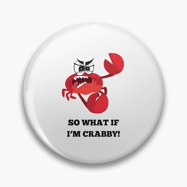 Item preview, Cute Crab Cartoon Of A Funny Crabby Crab, Deep Sea Creature, Cute Crab Puns For Red Crab Lovers  designed and sold by haRexia.