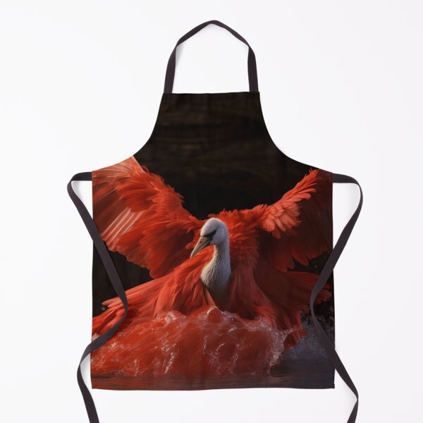 Item preview, A red swan in the water designed and sold by isBotStore.