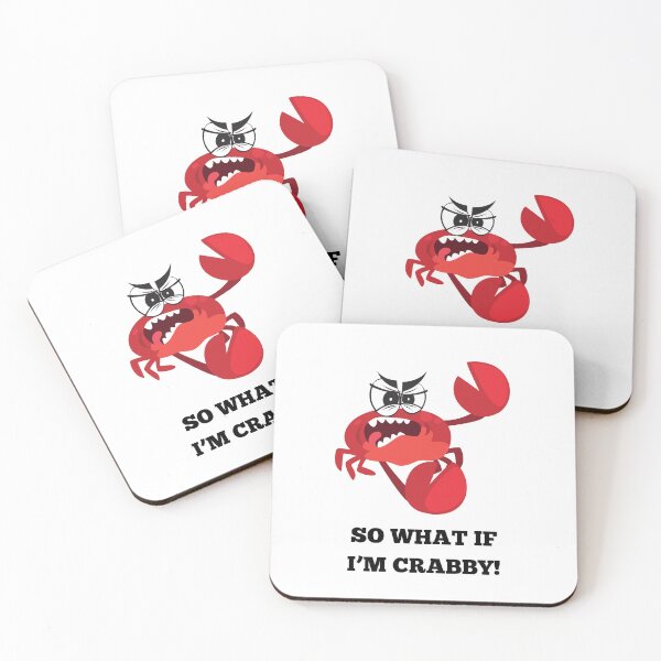 Item preview, Cute Crab Cartoon Of A Funny Crabby Crab, Deep Sea Creature, Cute Crab Puns For Red Crab Lovers  designed and sold by haRexia.