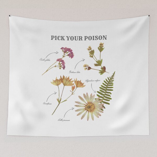 Item preview, Pick your poison, floral, flowers graphics, nature  designed and sold by vintagebuddy.
