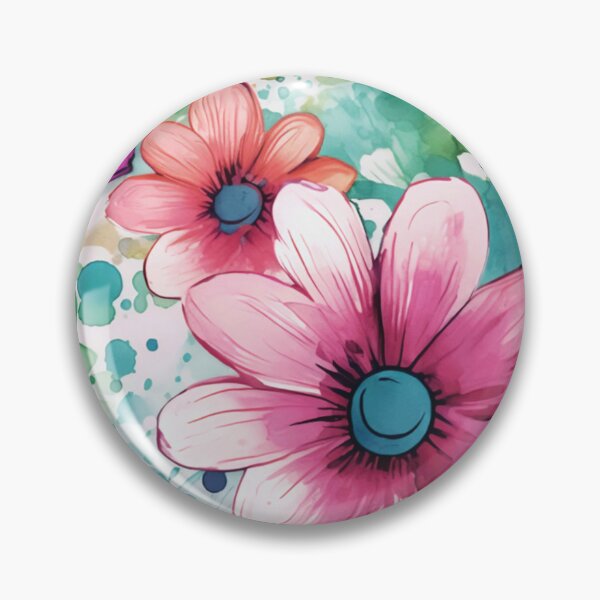 Item preview, Beautiful Ink washed Floral Splatter Pattern 5 designed and sold by Gypsykiss.