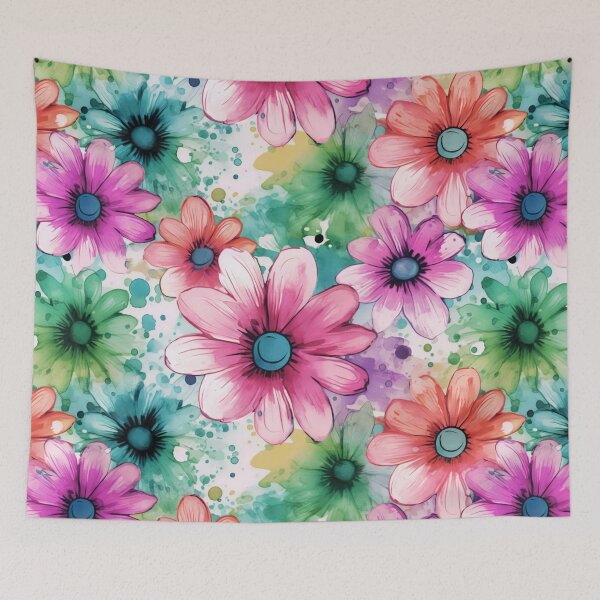 Item preview, Beautiful Ink washed Floral Splatter Pattern 5 designed and sold by Gypsykiss.