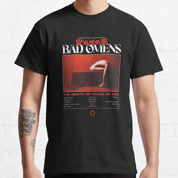 Fade Reaper Tee Bad Omens Double Side T-shirt Band Track List 