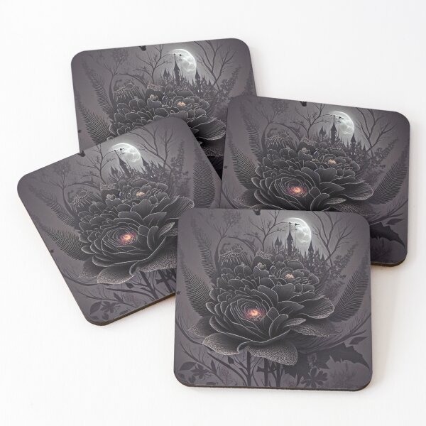 Item preview, The Black Flower Dream designed and sold by BiancaDPetals.