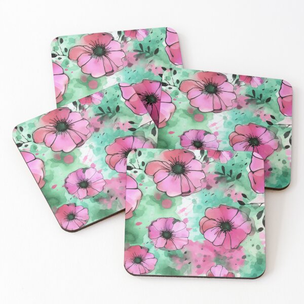 Item preview, Beautiful Ink washed Floral Splatter Pattern 6 designed and sold by Gypsykiss.
